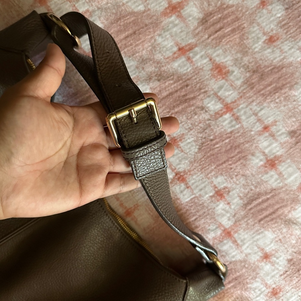 Quince Dark Brown Leather Hobo Bag - Picture 7 of 9